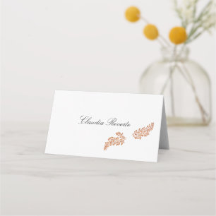 Botanical Place Card - sepia series