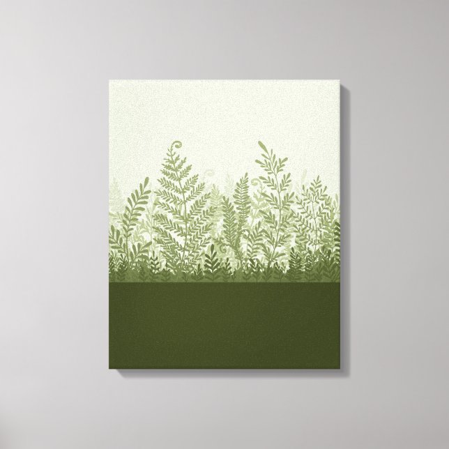 Botanical Plant Illustration Canvas Print (Front)
