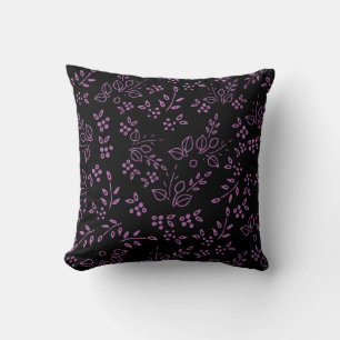 botanical plants throw pillow