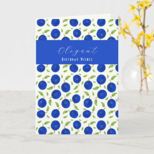 Botanical Plums Collection Birthday Card