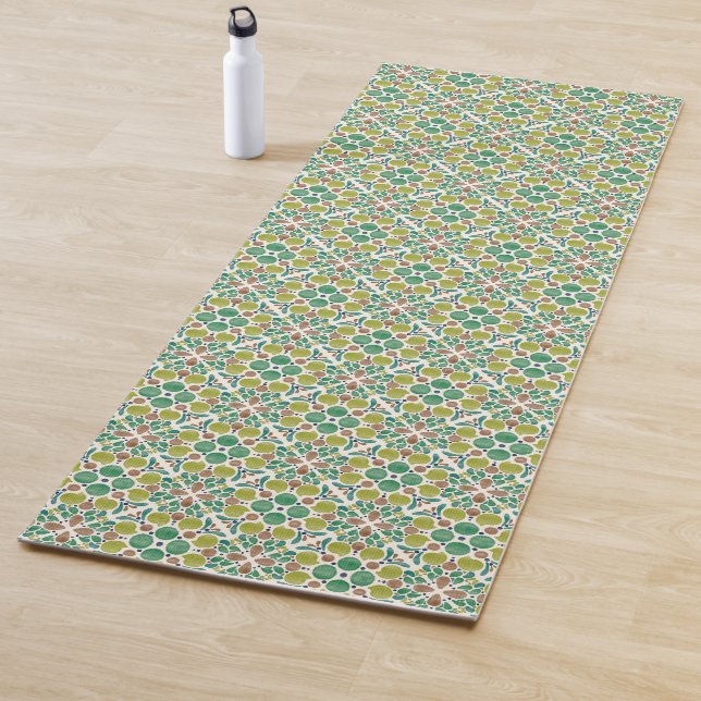 Botanical Pop - Olive Yoga Mat (In Situ)