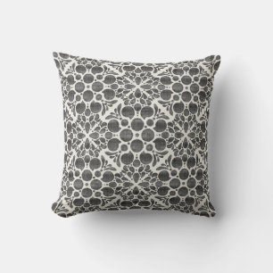 Botanical Pop-Sumi Throw Pillow