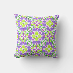 Botanical Pop_Vinyard Throw Pillow