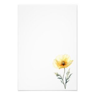 Botanical Poppy Watercolor Art Print-Stage1 Photo Print