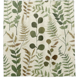 Botanical Pressed Leaves Pattern – Fern Print