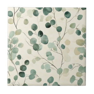 Botanical Pressed Leaves Pattern – Fern Print (2) Tile