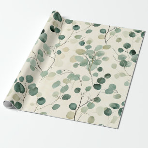 Botanical Pressed Leaves Pattern – Fern Print (2) Wrapping Paper