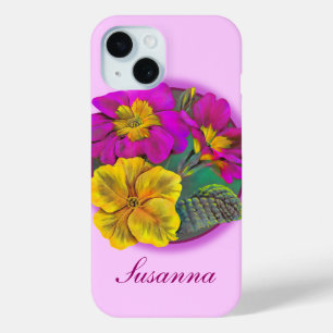 Botanical primula fine art  iPhone 15 case