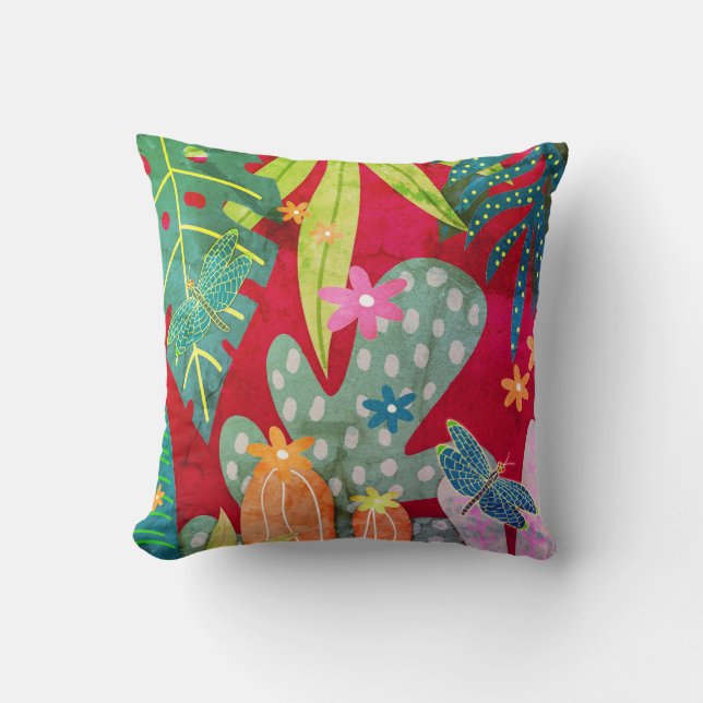 Botanical Print #11 1974 Throw Pillow (Front)