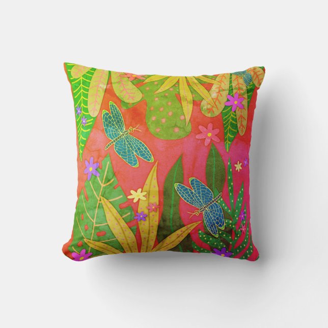 Botanical Print #14 1974 Throw Pillow (Front)