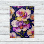 Botanical Purple Orchids Artwork Jigsaw Puzzle<br><div class="desc">This artwork creates an almost magical and fantastical atmosphere for colourful orchids.  A stunning example of botanical art rendered in breathtaking detail using state-of-the-art technology.</div>