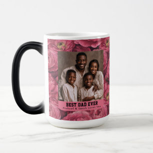 Botanical Ranunculus Flower Happy Fathers Day  Magic Mug