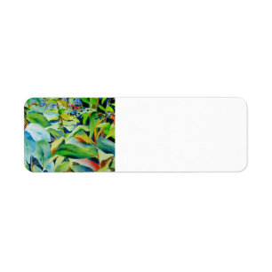 Botanical Return Address Label