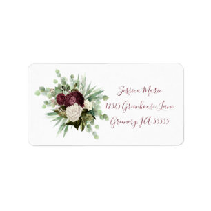 Botanical Return Address Label