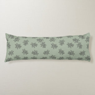Botanical Sage Green Body Pillow
