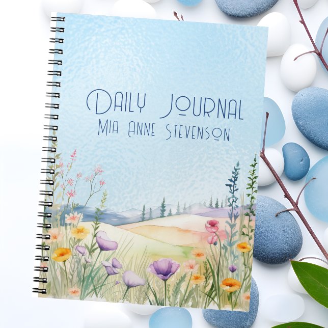 Botanical Scene Name Customized Daily Journal (Creator Uploaded)