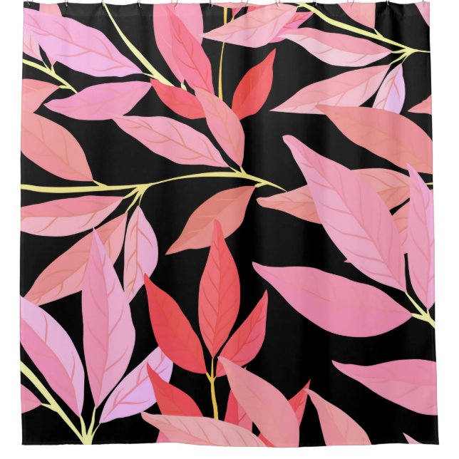 Botanical seamless pattern with leaves. Bright sum (Front)