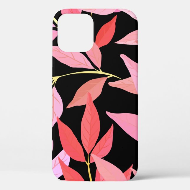 Botanical seamless pattern with leaves. Bright sum Case-Mate iPhone Case (Back)