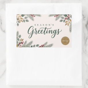 Botanical Season’s Greetings Corporate Sticker