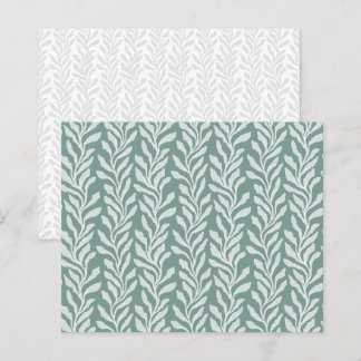 Botanical Seaweed Teal Green Scrapbook Paper