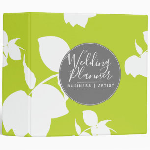 Botanical Silohuette Citrus Lemon Branch Wedding Binder