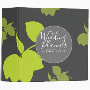 Botanical Silohuette Lemon Citrus Branch Wedding Binder