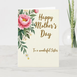 Botanical Sisters Day Tribute Card