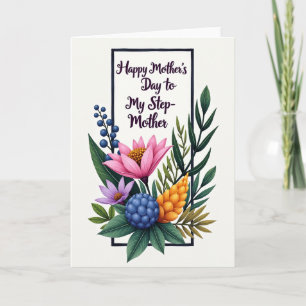 Botanical Step Mothers Day Card