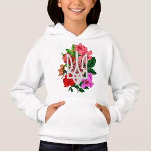 Botanical still and Ukrainian trident tryzub