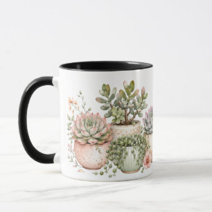 Botanical Succulents "Aloe You Vera Much"   Mug