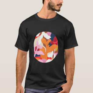 Botanical Theme Vivid Colours. Beautiful Abstract  T-Shirt