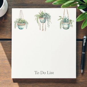 Botanical To Do List Notepad