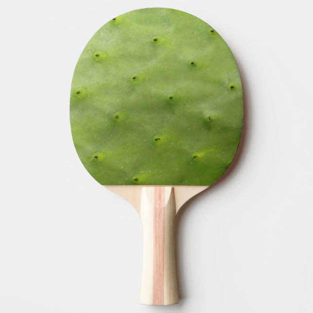Botanical Tropical Green Cactus Photo Ping Pong Paddle (Front)
