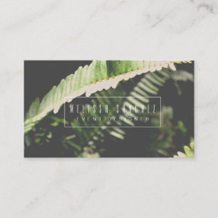 Botanical Tropical Salon Event Designer Business Card