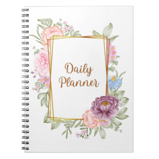 Botanical Undated daily planer Notebook
