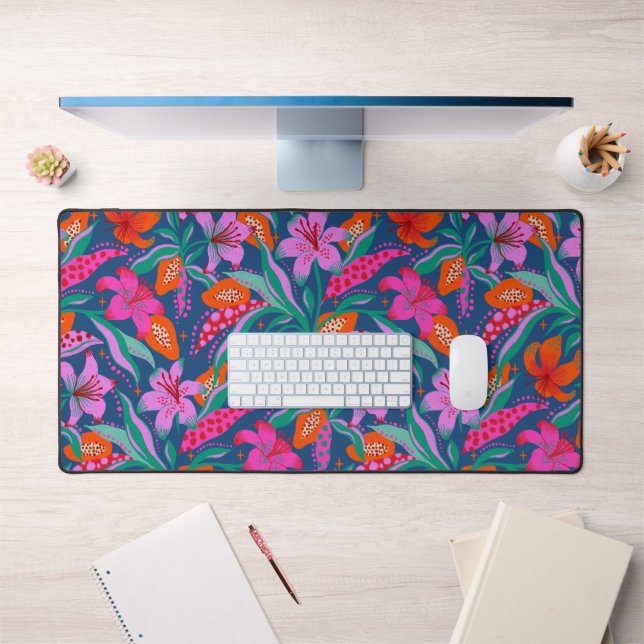 Botanical Vibrant Garden Desk Mat (Office 1)