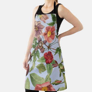 Botanical vintage design apron
