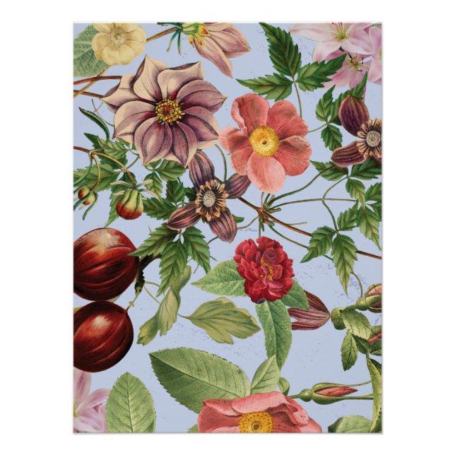 Botanical vintage design poster (Front)