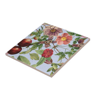 Botanical vintage design tile