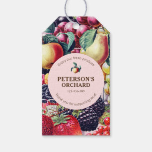 Botanical Vintage Fruit Local Farmer Label