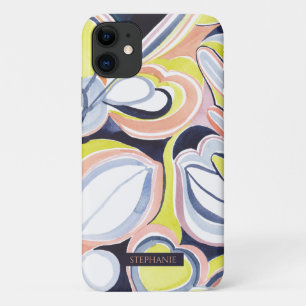 Botanical Watercolor Abstract Art Name Phone case