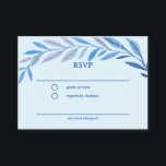 Botanical Watercolor CUSTOM Bar Bat Mitzvah RSVP Enclosure Card<br><div class="desc">Perfect enclosure card to announce a bat mitzvah, bar mitzvah or other Jewish celebration! Hand drawn delicate leaf trame art for you! FULLY CUSTOMIZABLE! Click on “Personalize” above to edit the text. Click "edit using design tool" to adjust the fonts, colours and placements. Delete the back side design if you...</div>