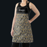 Botanical watercolor daisies monogram name apron<br><div class="desc">Create your own watercolor daisies monogram name apron.
Add your own name to personalize and create a very original apron.</div>