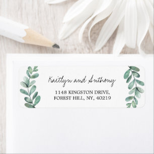 Botanical Watercolor Greenery Eucalyptus
