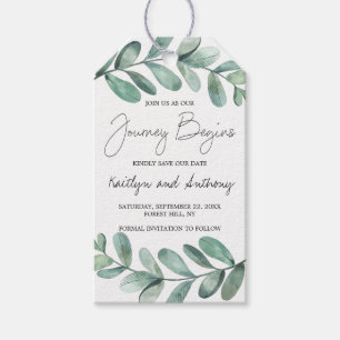 Botanical Watercolor Greenery Eucalyptus Gift Tags