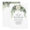 Botanical Watercolor Greenery Garland Baptism