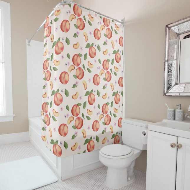 Botanical Watercolor Peaches & Blossoms  (In Situ)