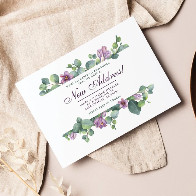 Botanical We’ve Moved Eucalyptus Announcement (New Address Update Botanical Moving Announcement)