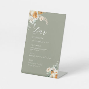 Botanical Wedding Bar Signature Drink Sign