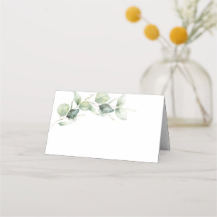 Botanical Wedding Eucalyptus Greenery Place Card